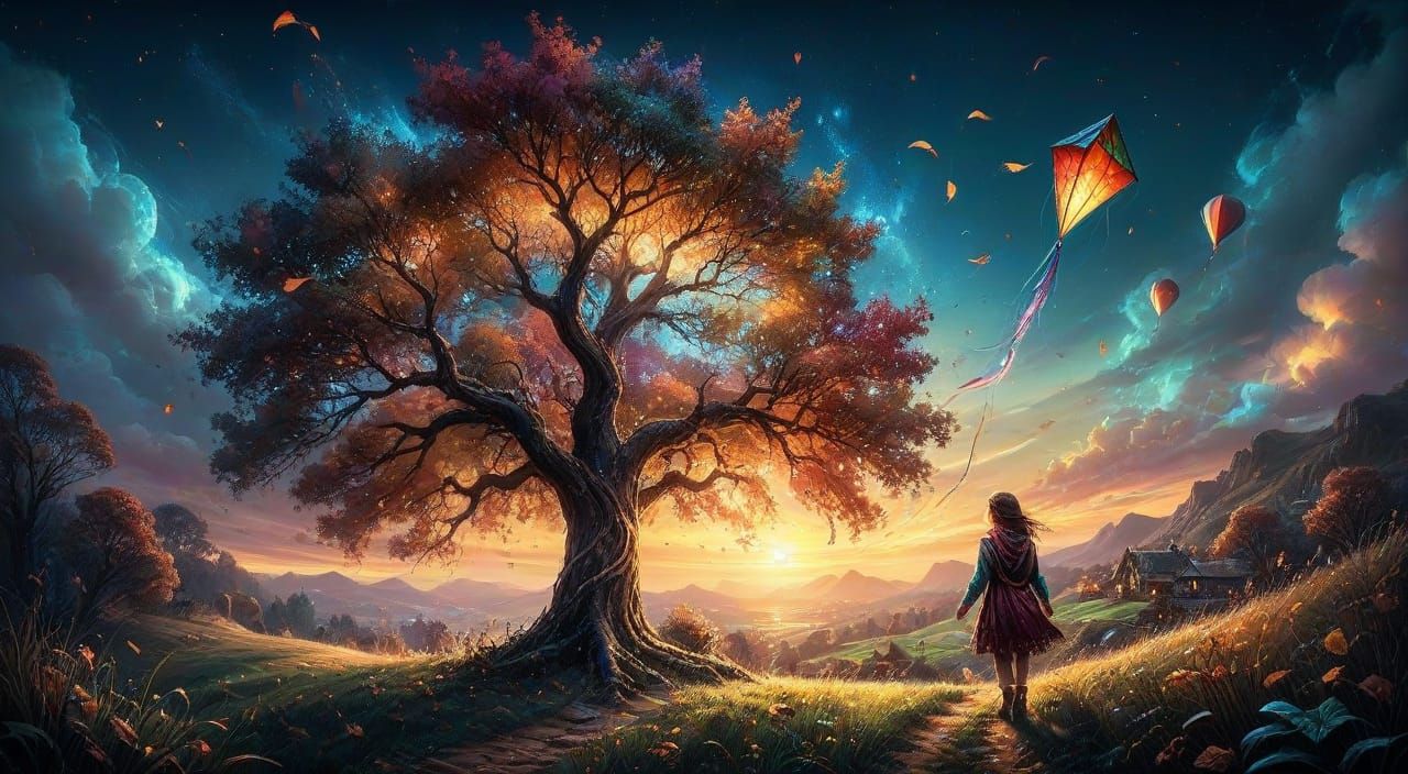 Kite's Golden Hour Farewell 🪁🧡