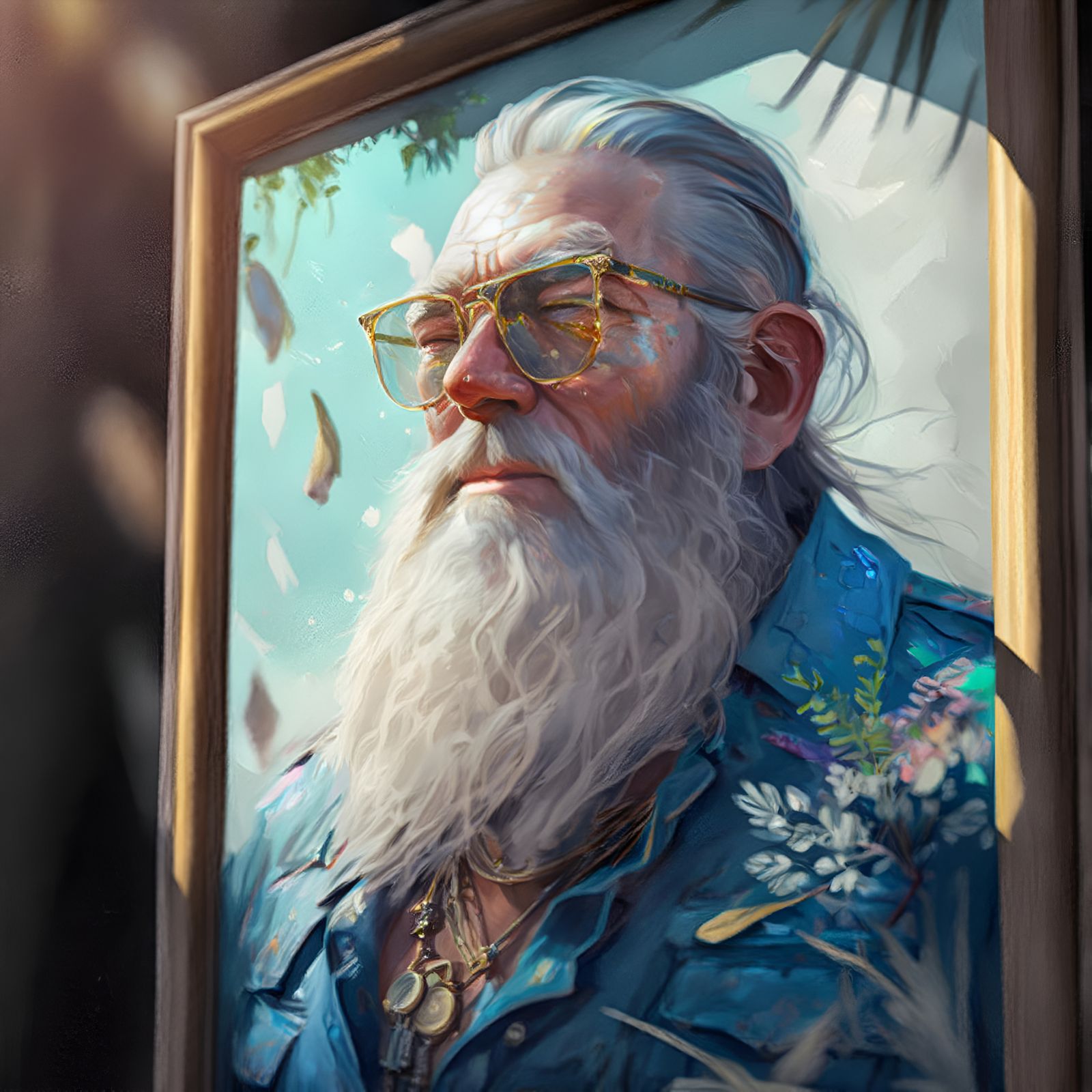 Midjourney: Dumbledore's Portrait Takes Another Vacation
