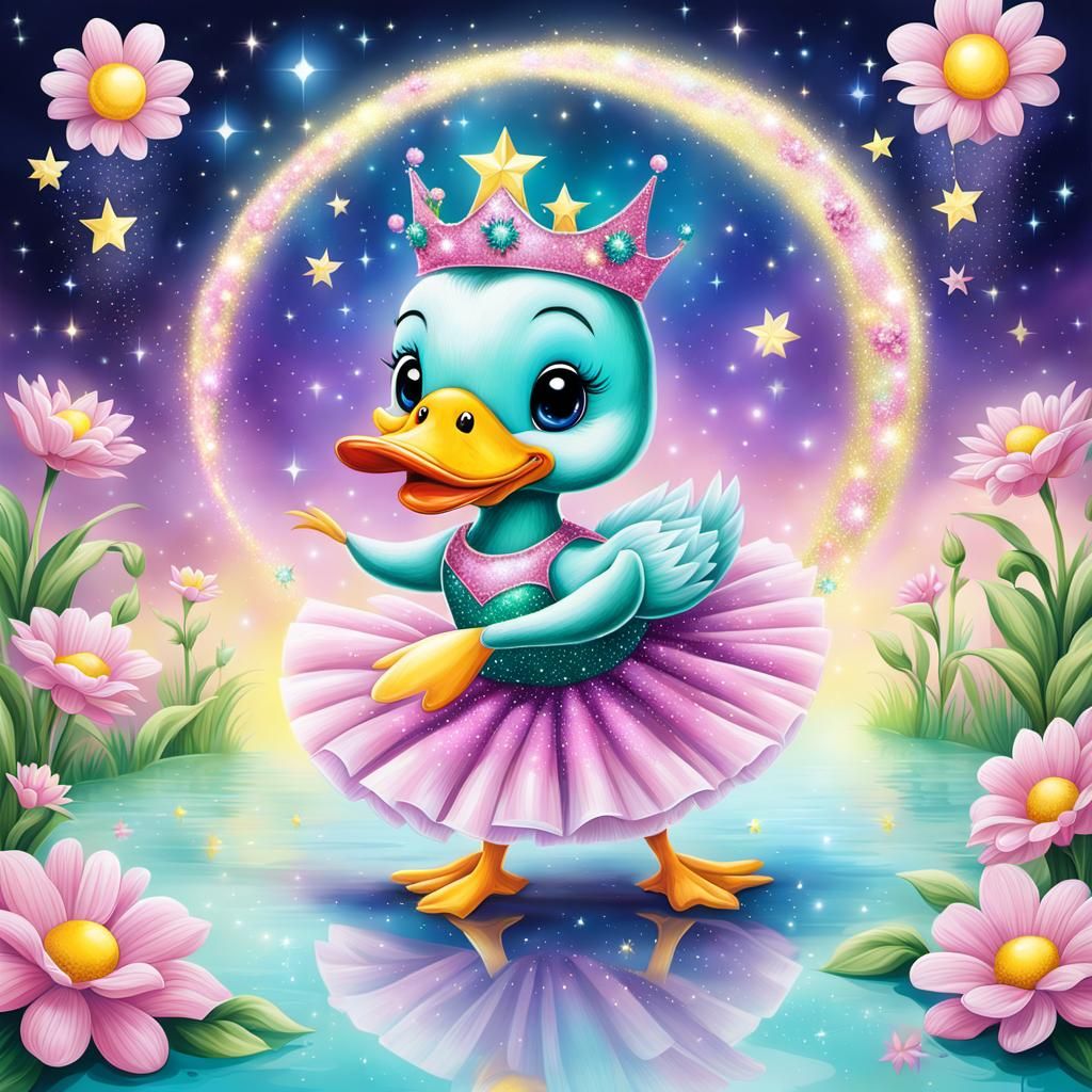 Cute Sparkle Duck