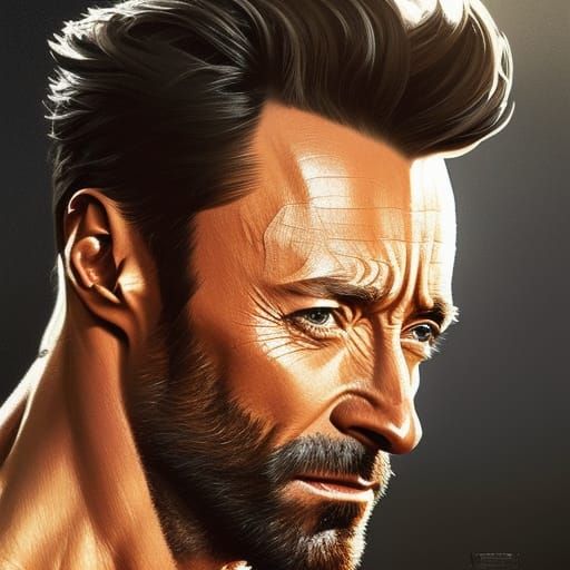 Hugh Jackman - AI Generated Artwork - NightCafe Creator