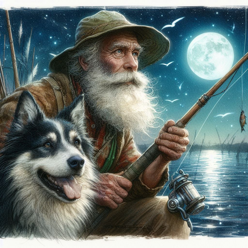 Night fishing  by @Vonne