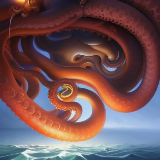 sky giant squid - AI Generated Artwork - NightCafe Creator