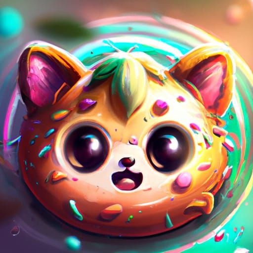 Cat Doughnut - AI Generated Artwork - NightCafe Creator