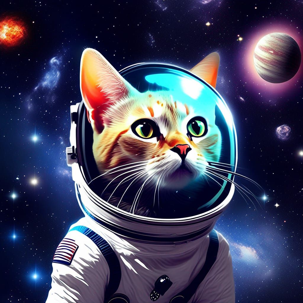 CatStronaut - AI Generated Artwork - NightCafe Creator