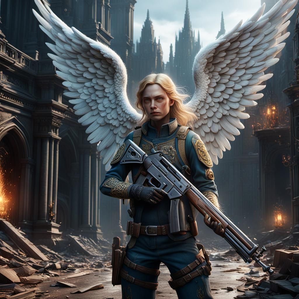 Angel with a shotgun