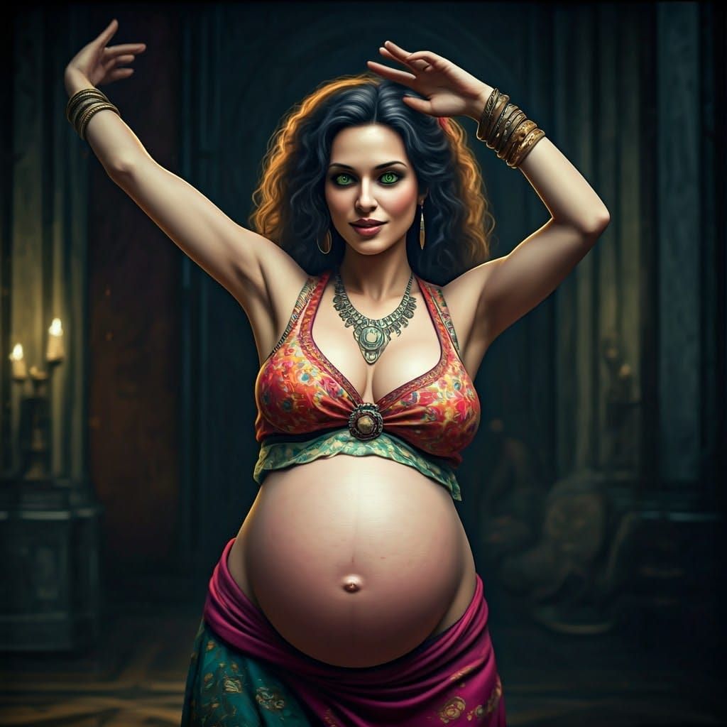Sultry Gypsy Goddess in Cinematic Dance