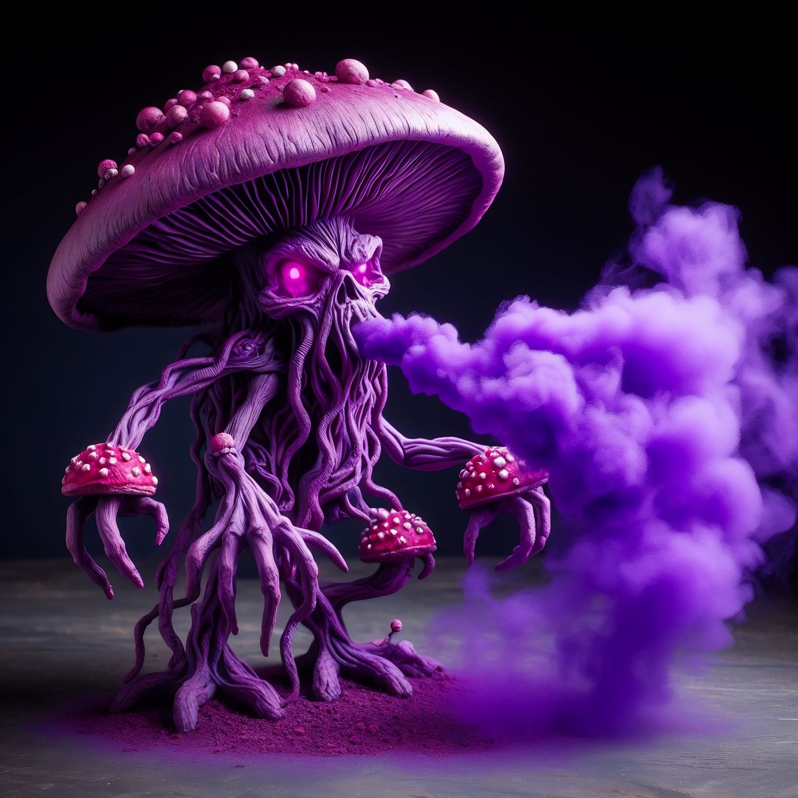 Myconid Sprout Miasma - AI Generated Artwork - NightCafe Creator