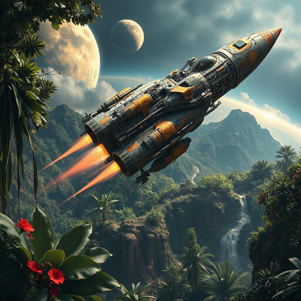 Blast Off!  by @Ratso