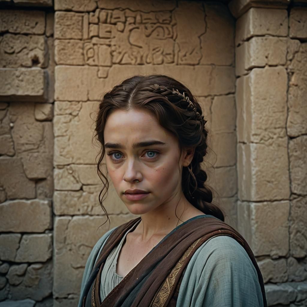 Emilia clarke as Aspasia of miletus, - AI Generated Artwork - NightCafe ...