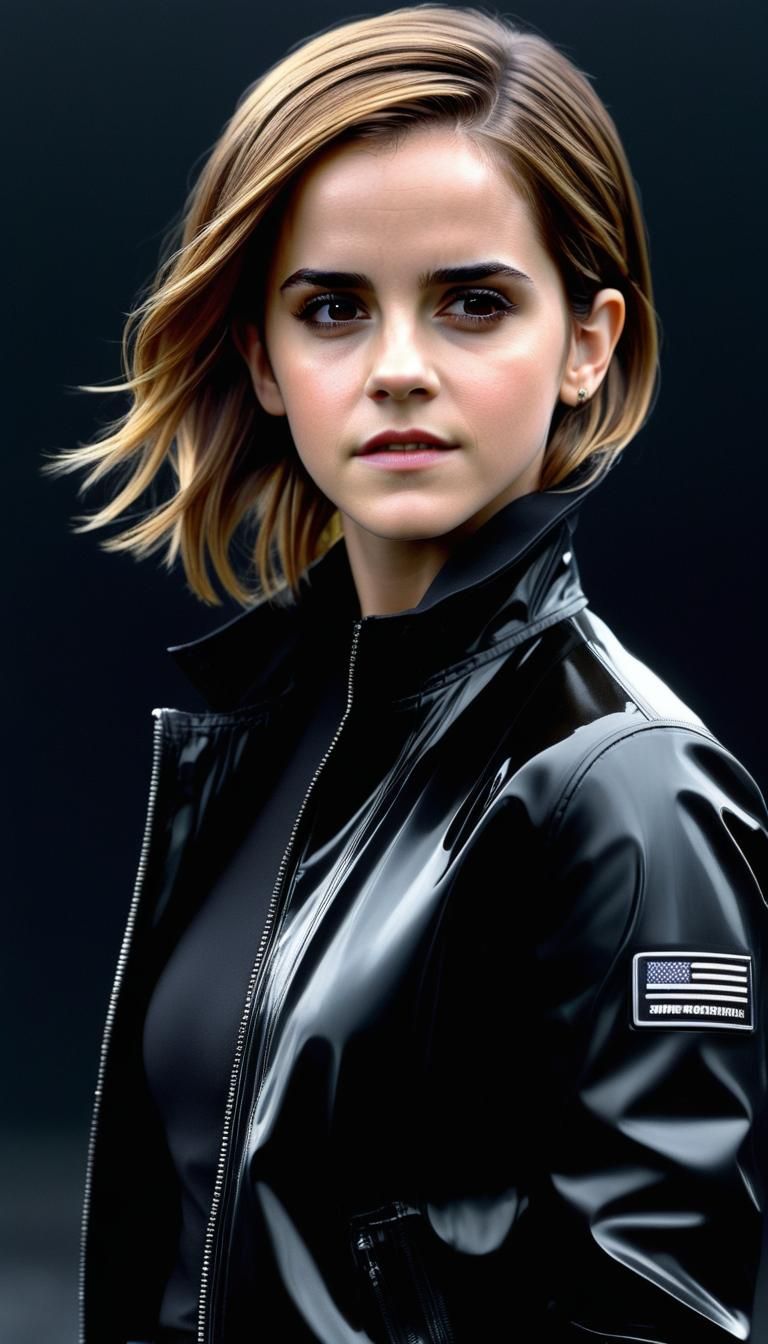 Emma Watson ready for rain - AI Generated Artwork - NightCafe Creator