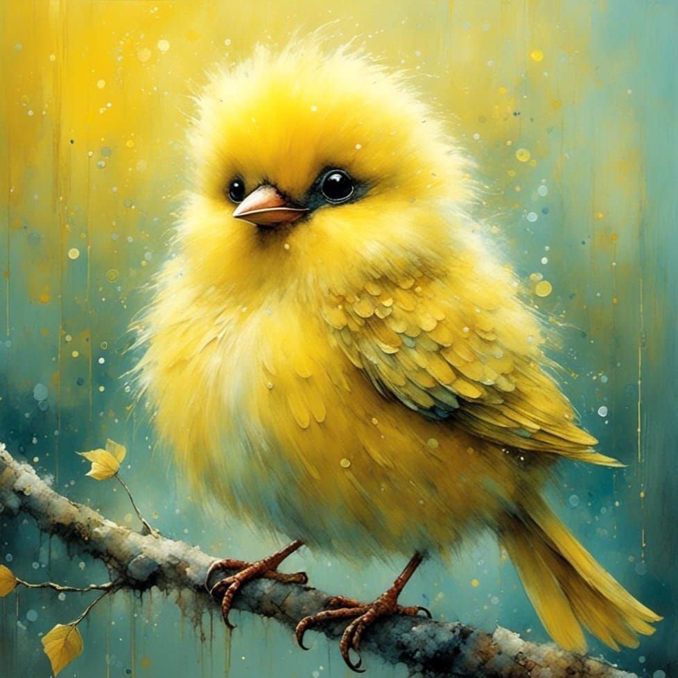Yellow Fluff  by @Lisa Hubbard
