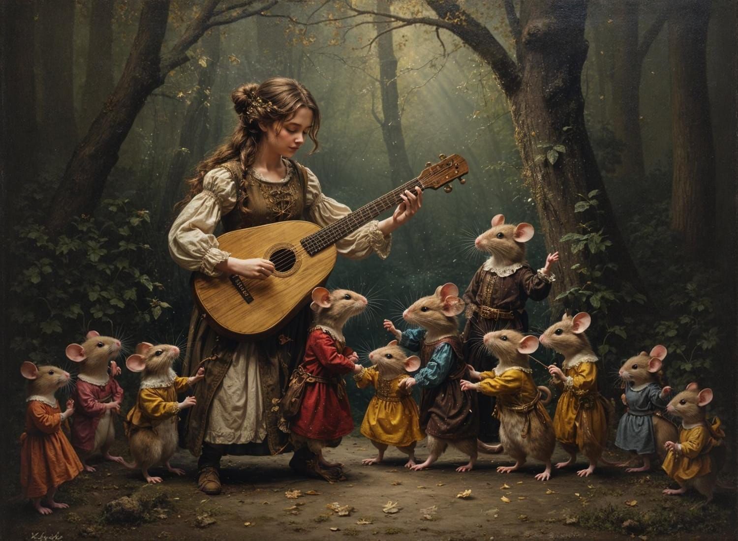 Bard Charms Mice With Enchanting Tune