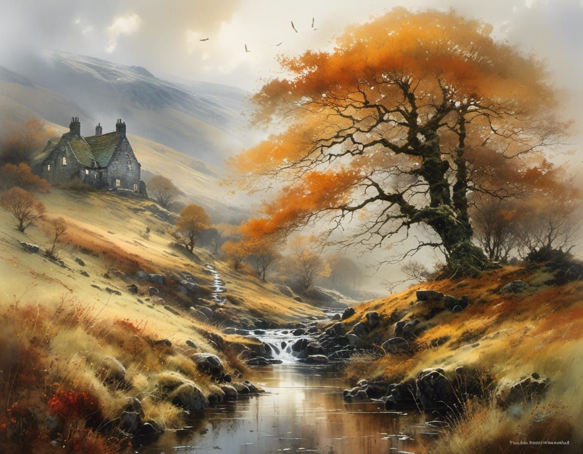 Oak and brook  by @Paulo