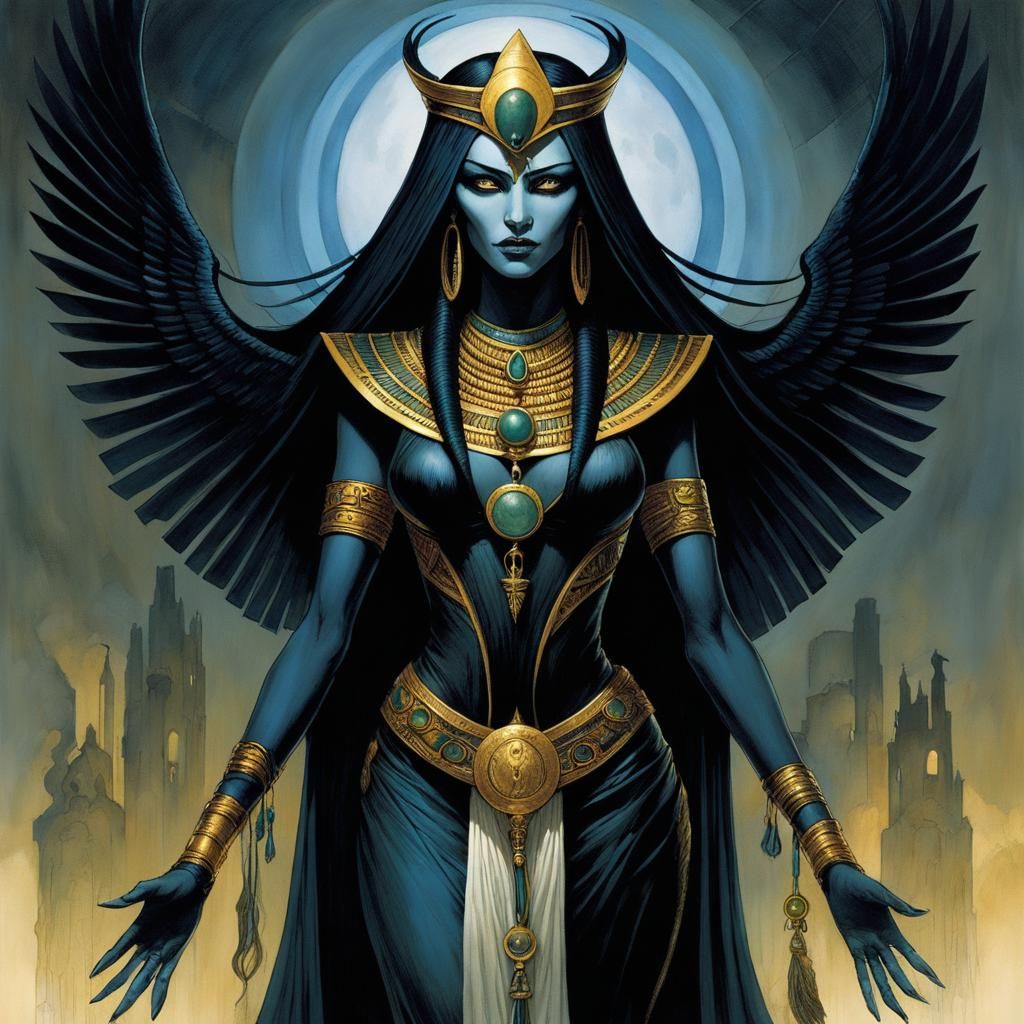 Nephthys - AI Generated Artwork - NightCafe Creator