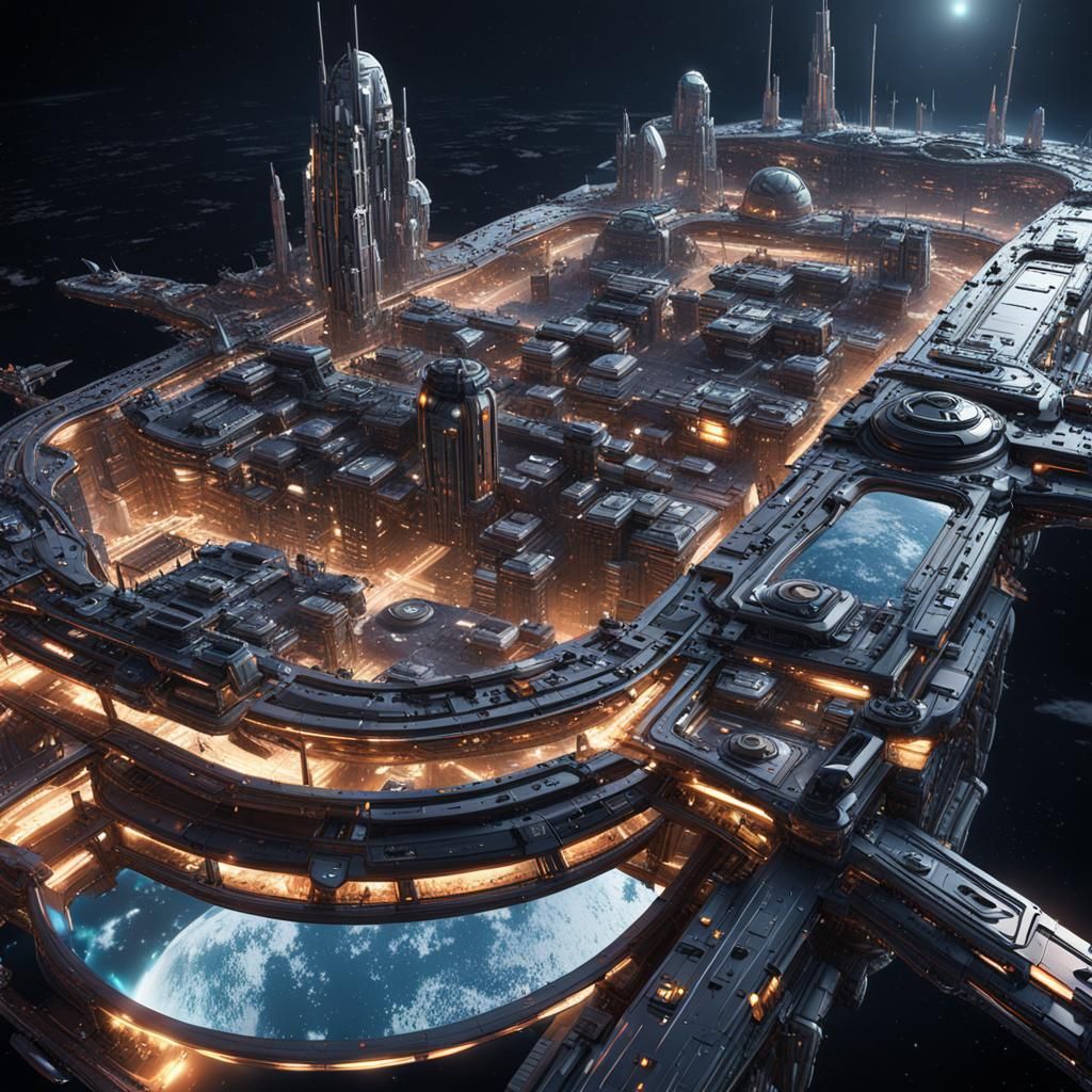 City on the moon