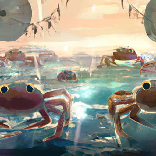 /╲/\╭•̀ﮧ •́╮/\╱\ | ≧( ° ° )≦ | V=(° °)Crabs /╲/\╭•̀ﮧ •́╮/\╱\...