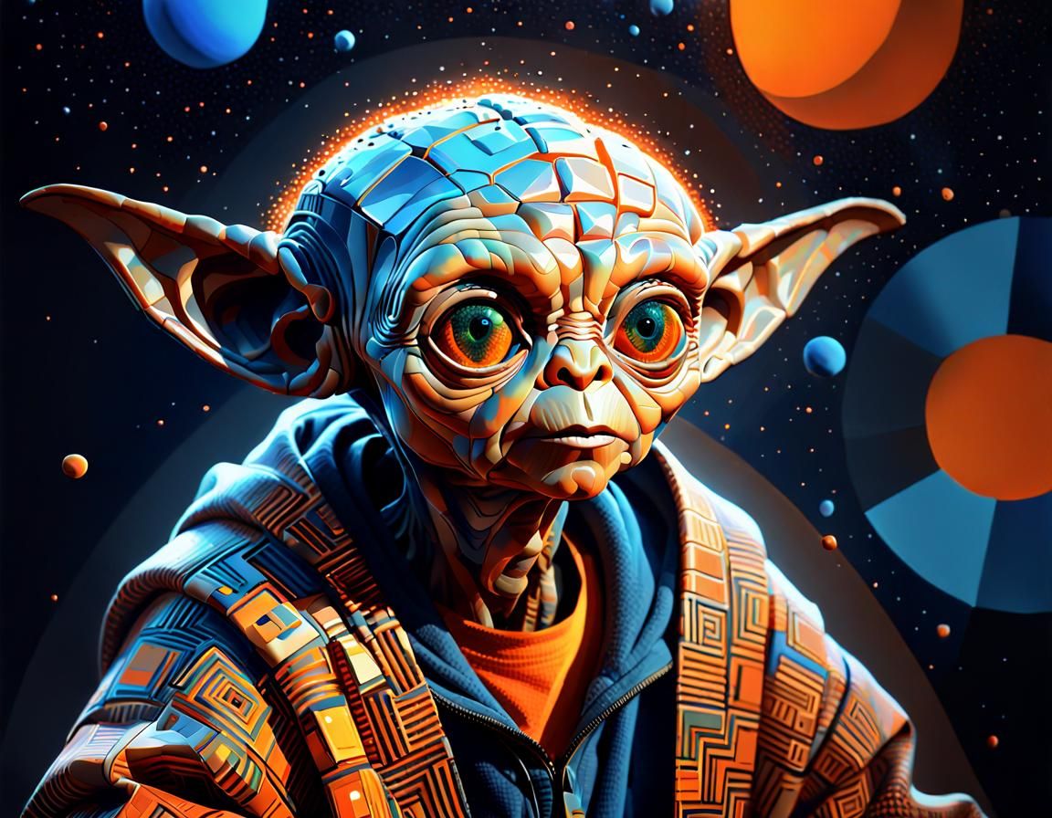 E.T. as a Detailed Cubist Matte Painting