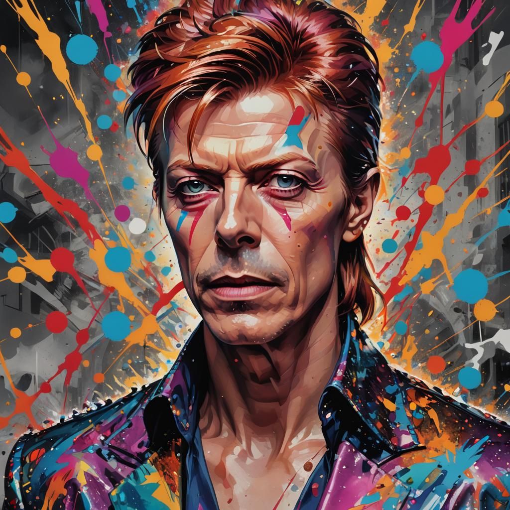 David Bowie - never forgotten - AI Generated Artwork - NightCafe Creator