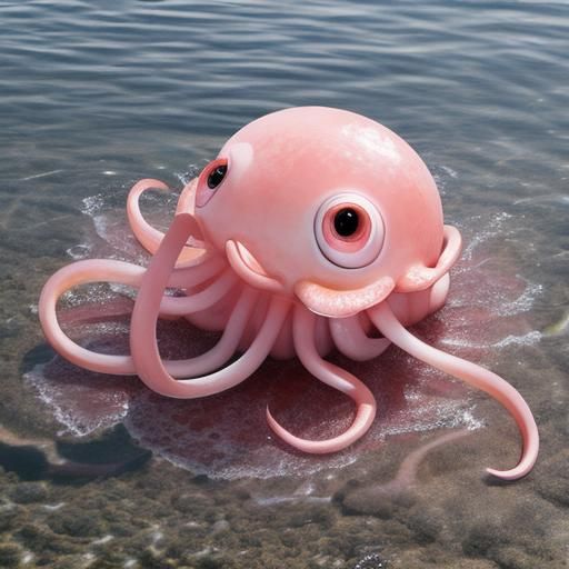 Peach, Heart, and Octopus: A Surreal Still Life