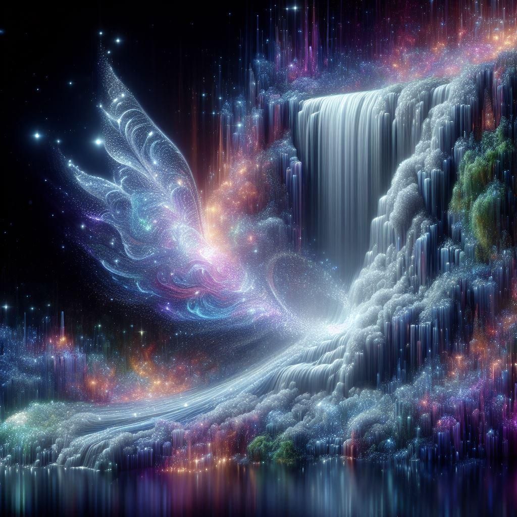 Shimmering Waterfall
