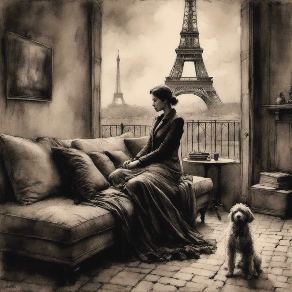 <lora:Charcoal Ink Art:1.0> 