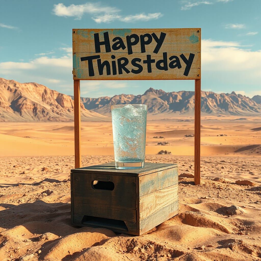 Happy Thirstday  by @andemabw 