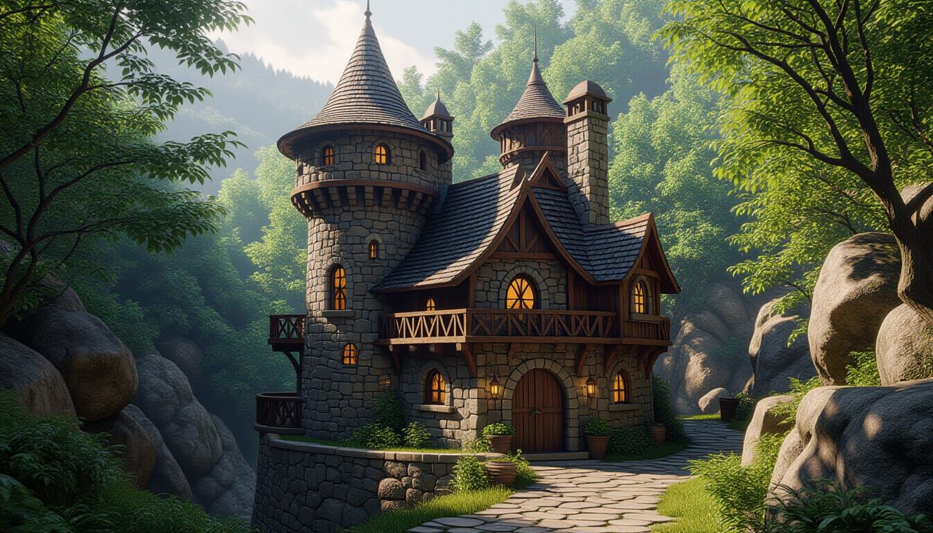 cottage in the woods