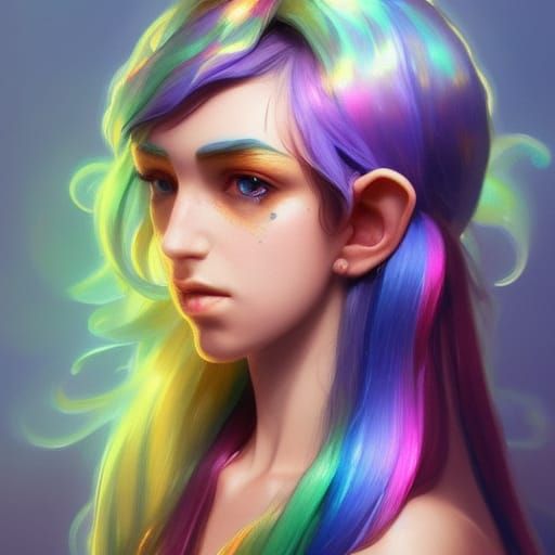 rainbow themed elf