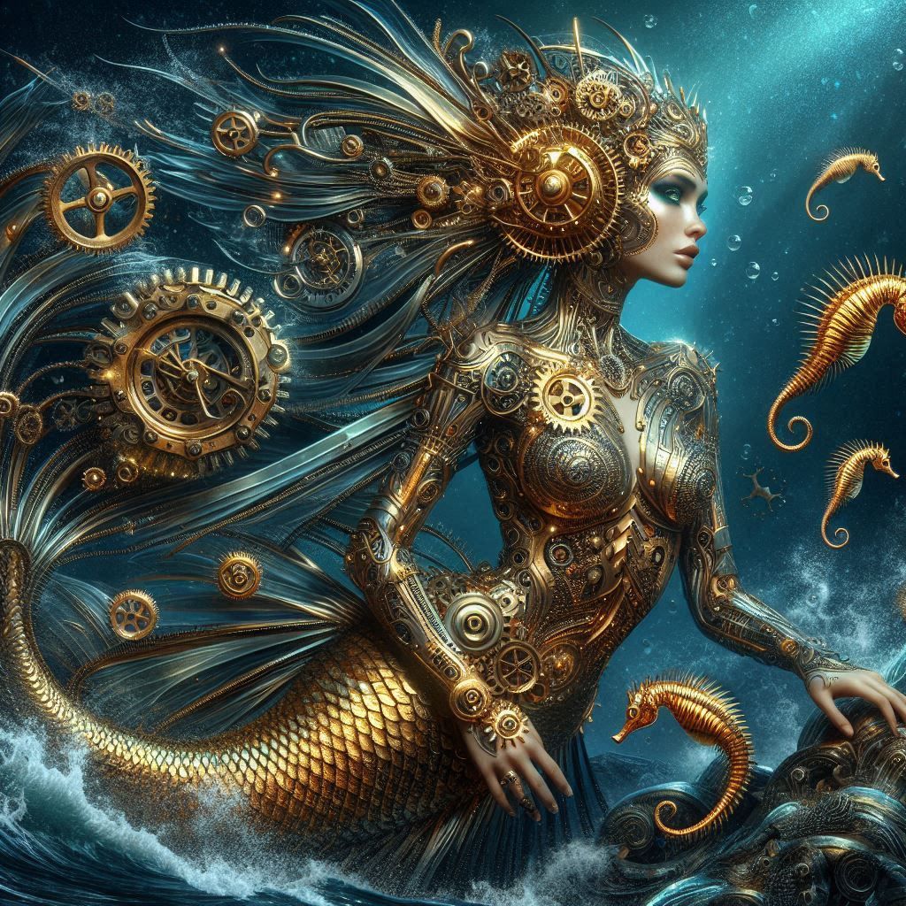 Steampunk mermaid