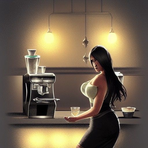 Curvy barista 