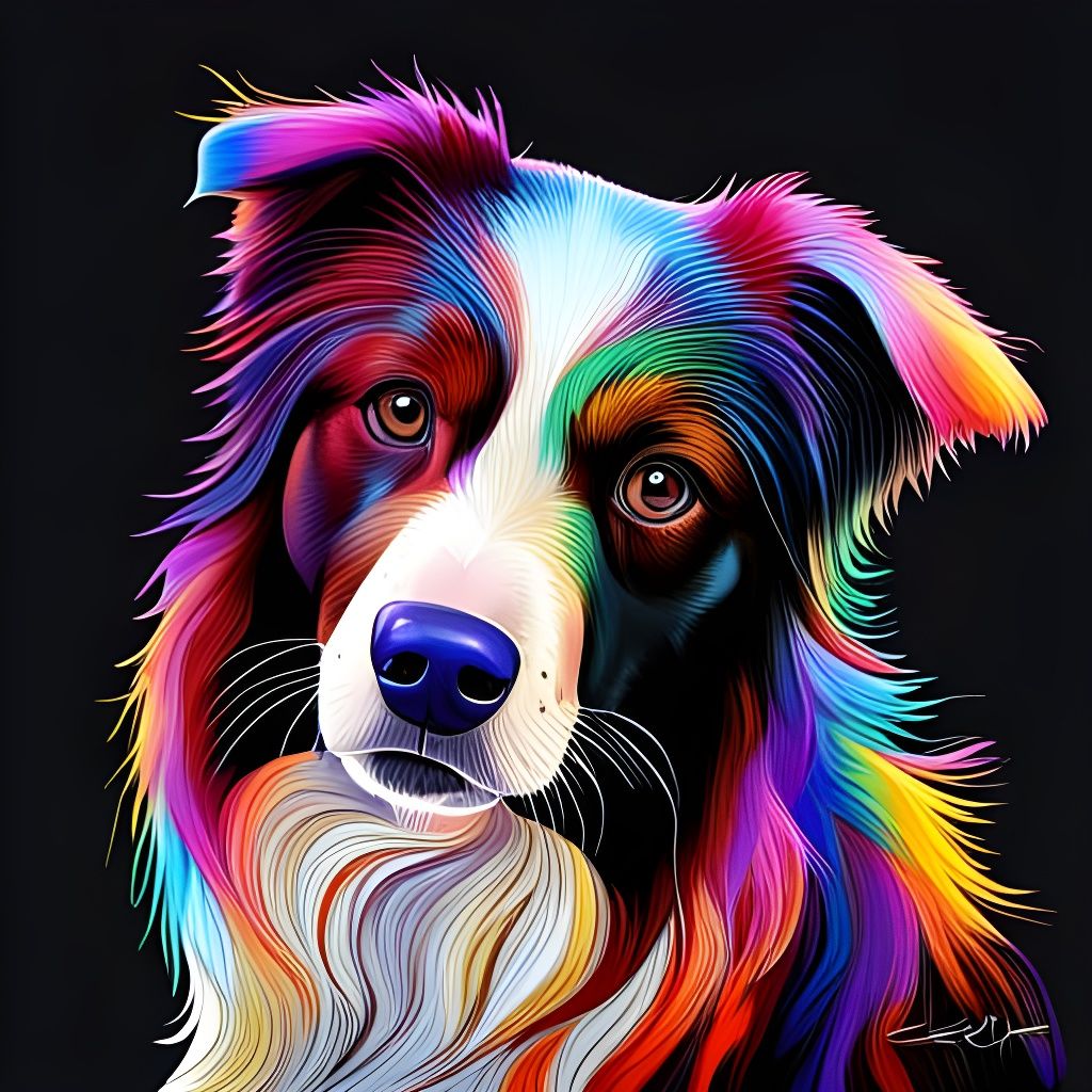 Border Collie - AI Generated Artwork - NightCafe Creator