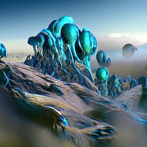 Beautiful Alien Landscape - Ai Generated Artwork - Nightcafe Creator