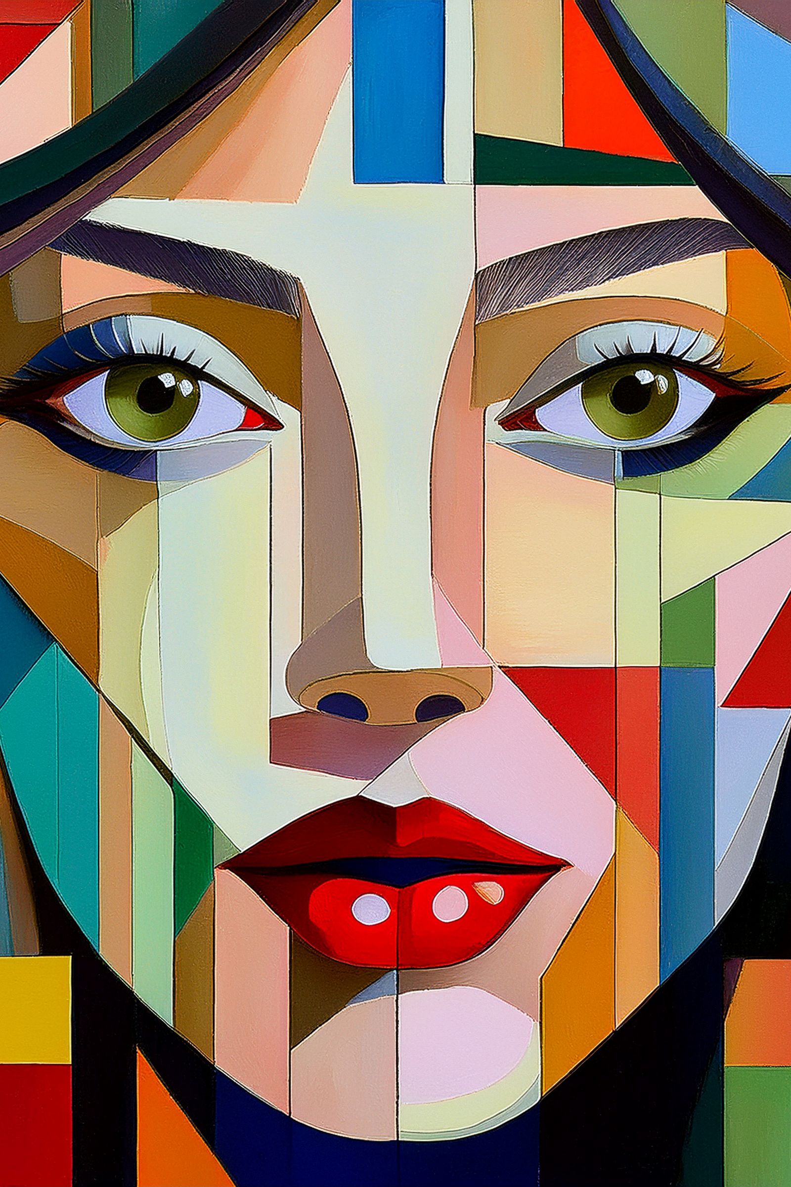 Caricature d'un visage féminin (1)