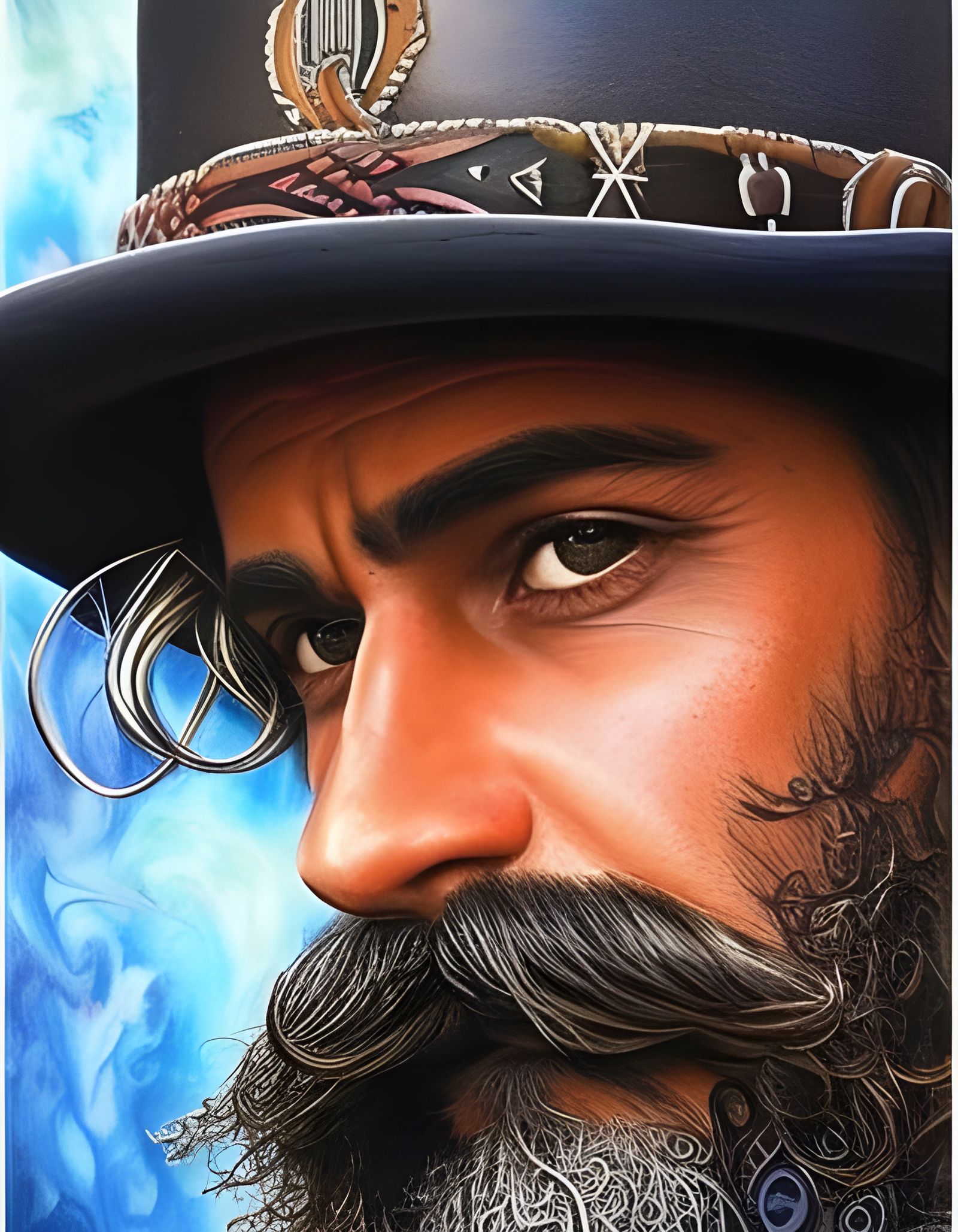 Man and Mustache  by @Billybob Thornton