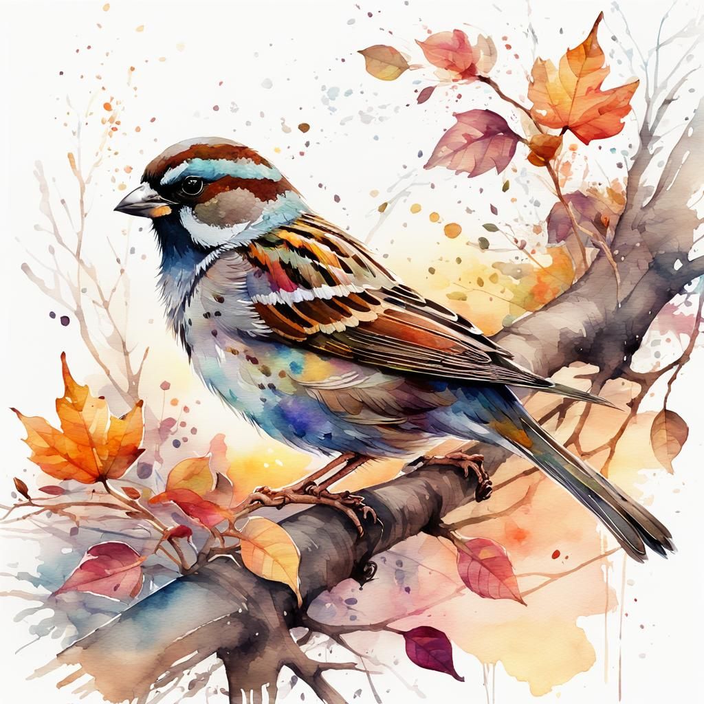 Sparrow   by @Vochomurka