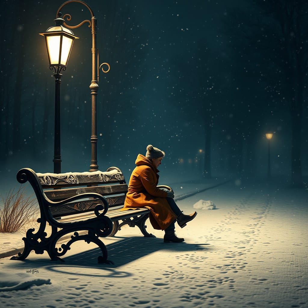 Snowy Solitude  by @ForestDragon3