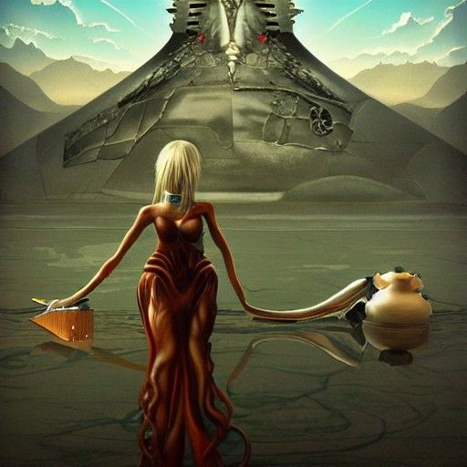Surreal final Fantasy artstation dali