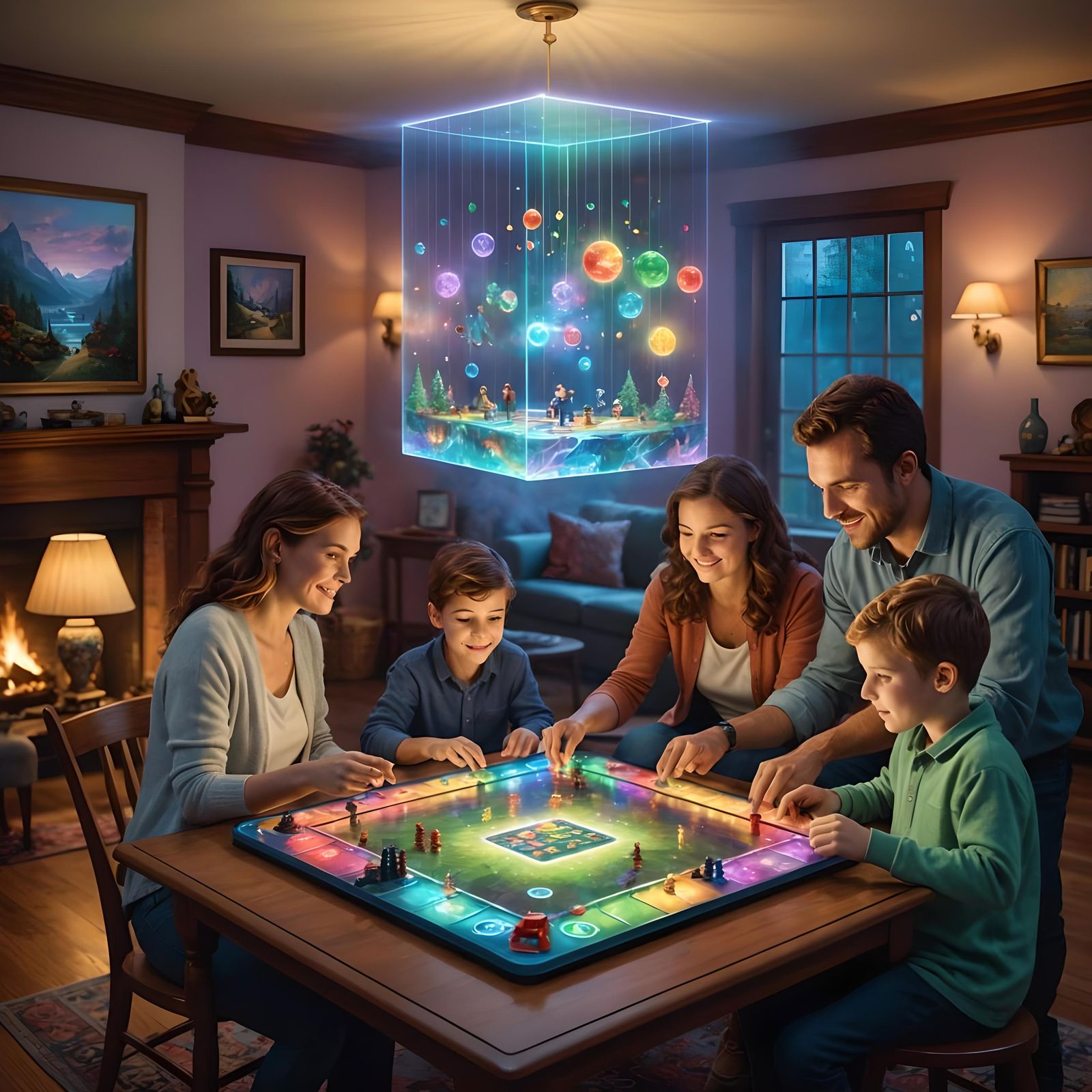 Holographic Board Game:A New Game World Every Time  by @John