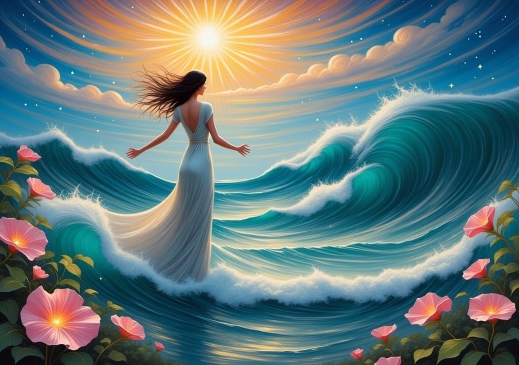 In this place where hearts will see Magic in each wave's decree Sail together, wild and free