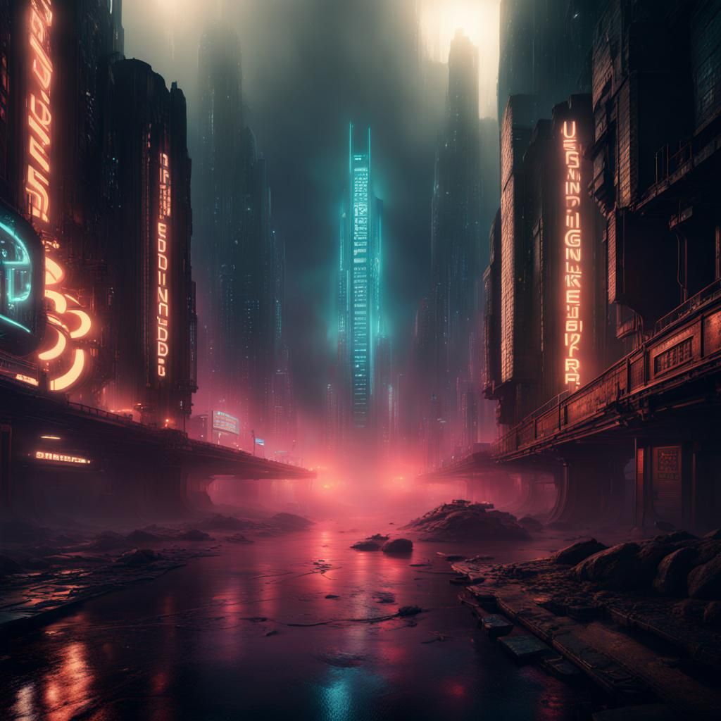 The Deserted Streets of Midnight City - AI Generated Artwork ...