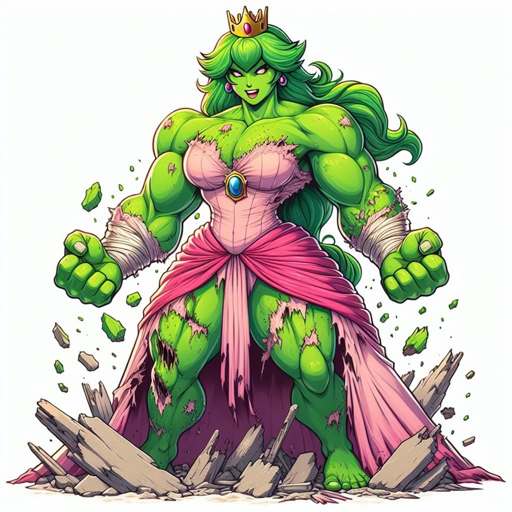 Peach-Hulk