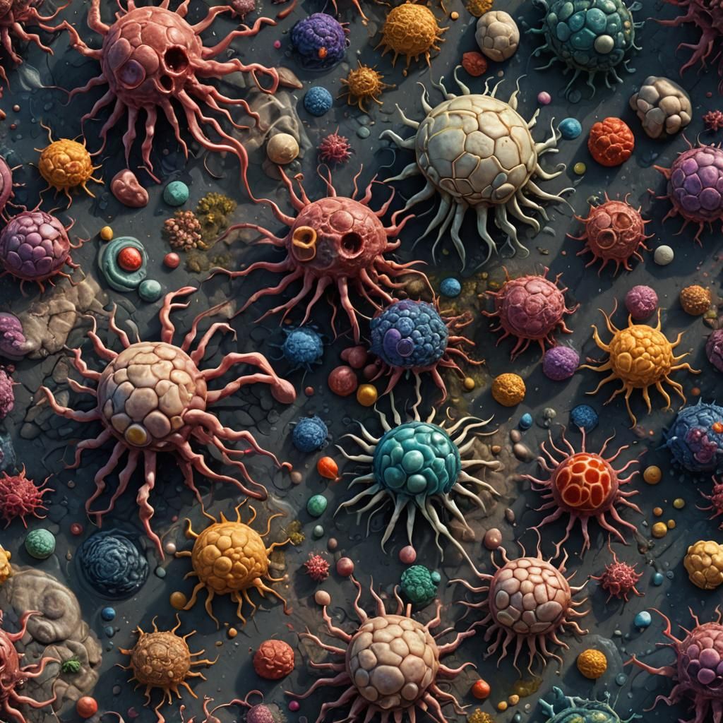 Cancer disease if it were a person ultra realistic high defi...