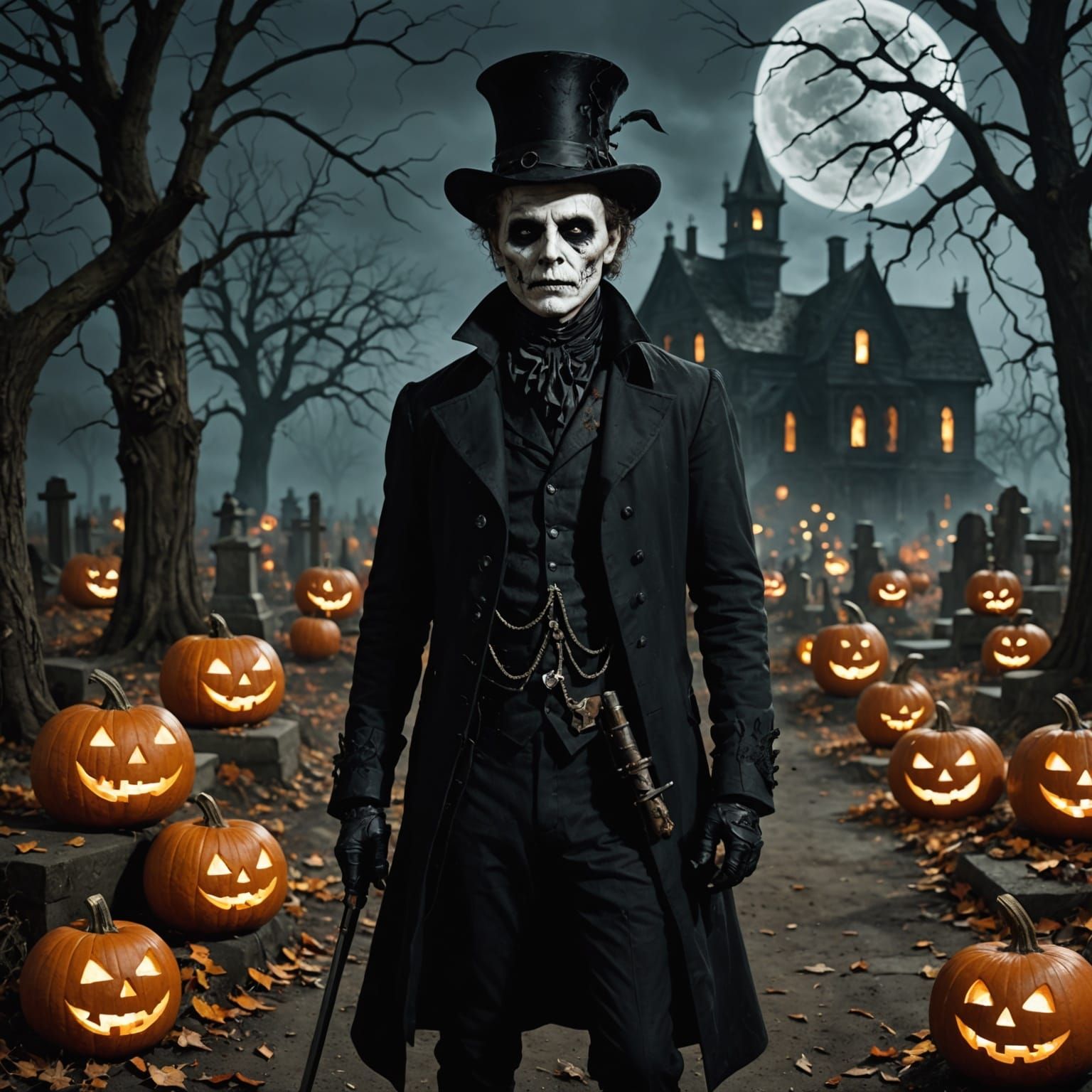 Design Notes:* Halloween bleeds through in Patch’s liminal existence—born on the night when worlds blur, his profession thrives on threshold...