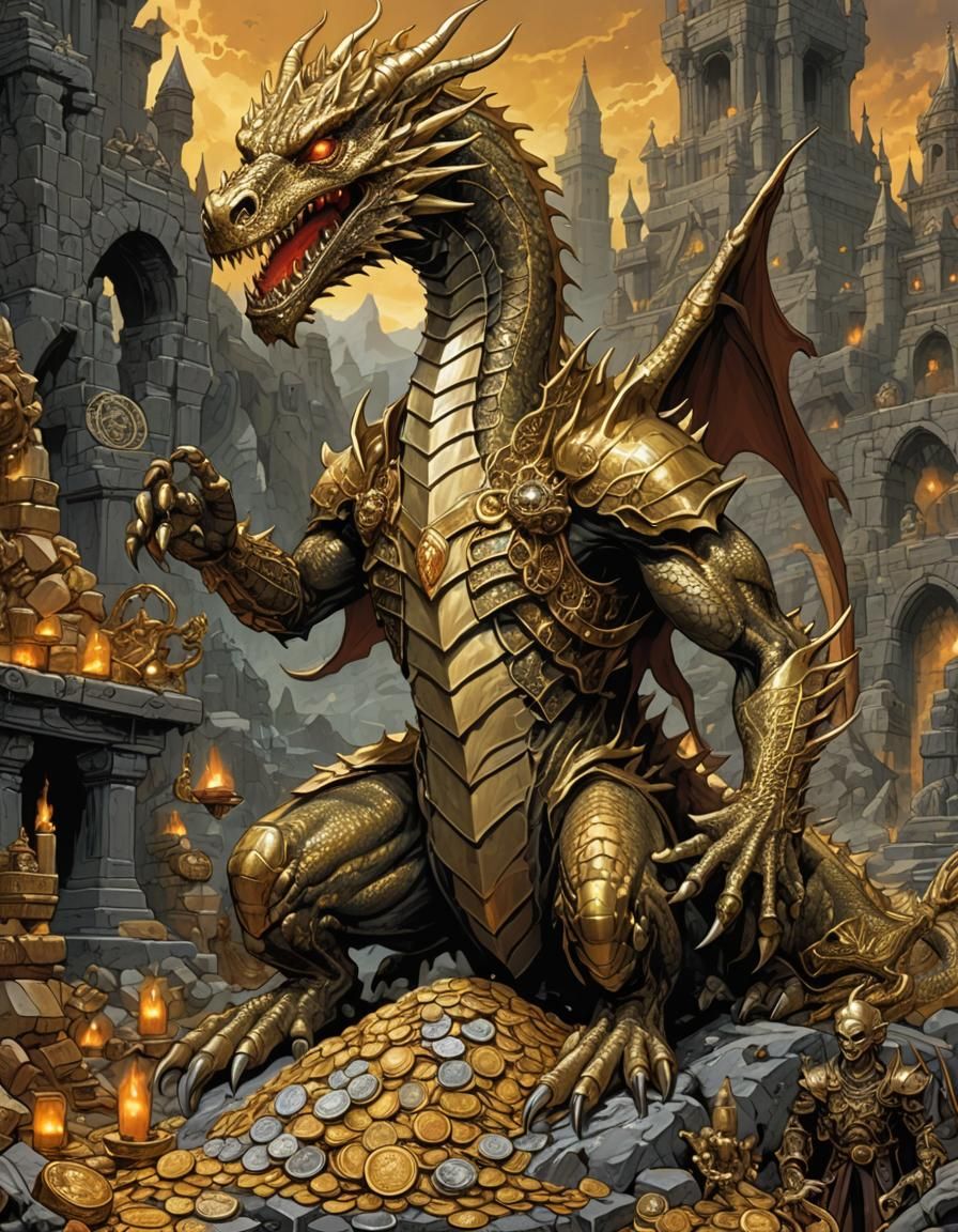 A warrior dragon