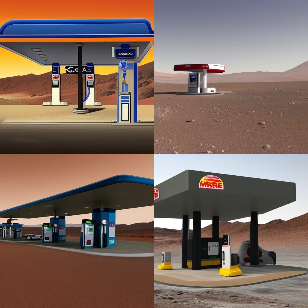 Gas station on Mars