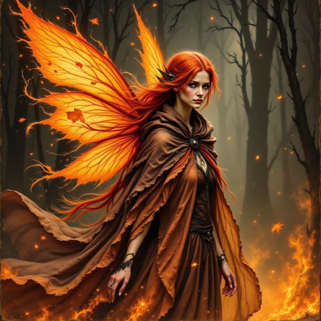 <lora:Magical Creatures:1.0> Fire fairy