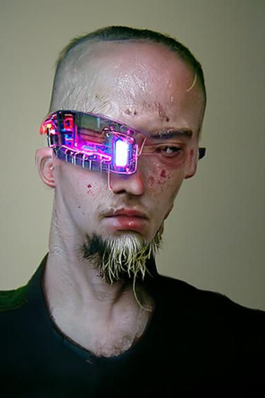 cyberpunk this dude in the photo