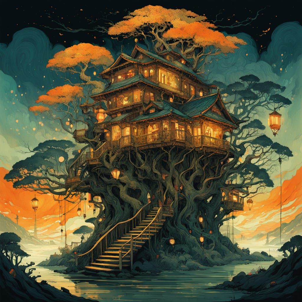 Treehouses - Daily Challenge #923  by @BillyD