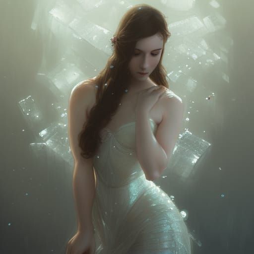 Ballerina in ice