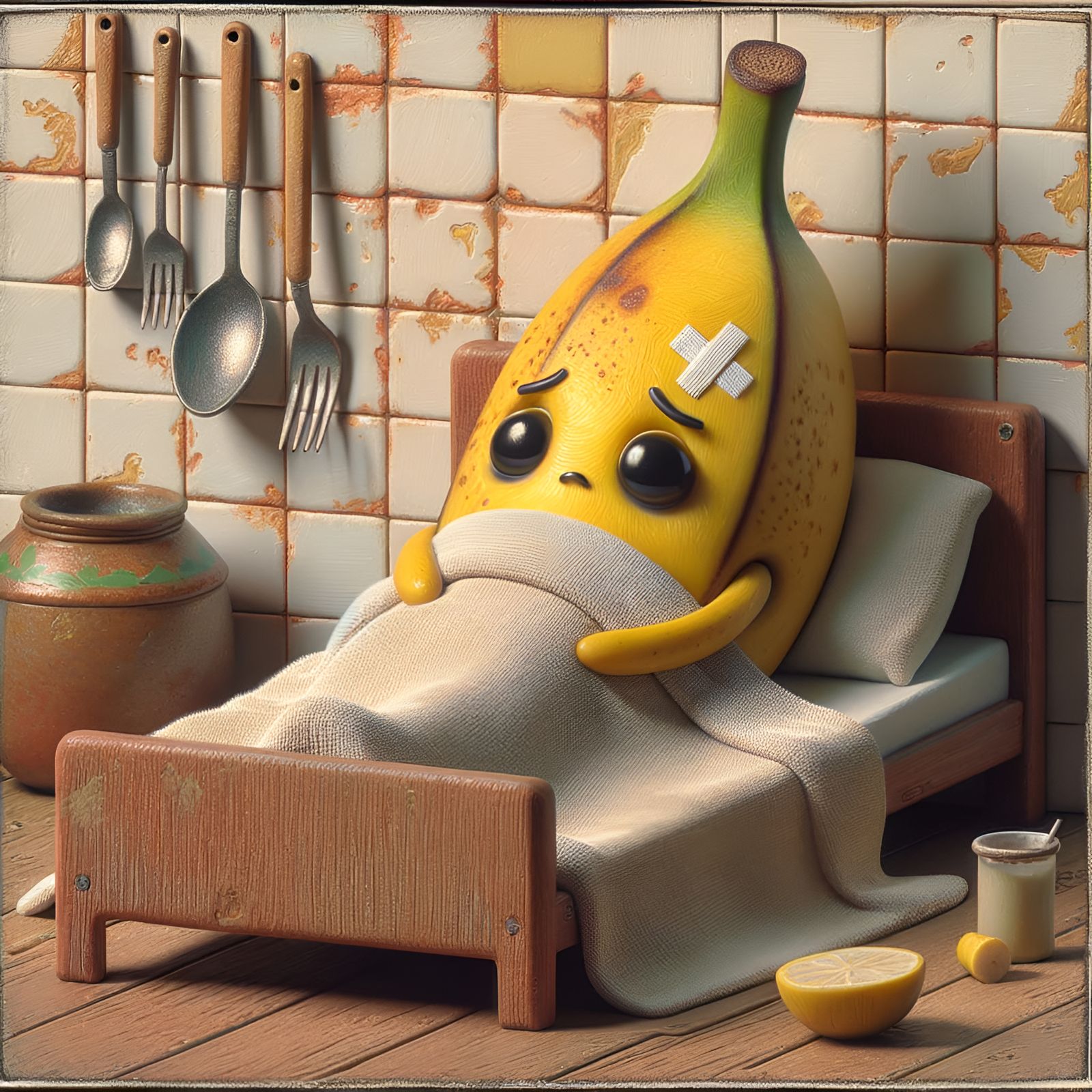 "I'm not peeling very well today."